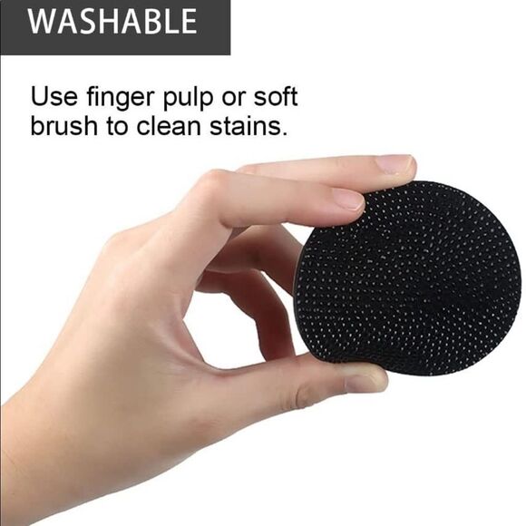 Black Bling Rhinestone Car Coasters for Cup Holder 2 Pack - Picture 4 of 6